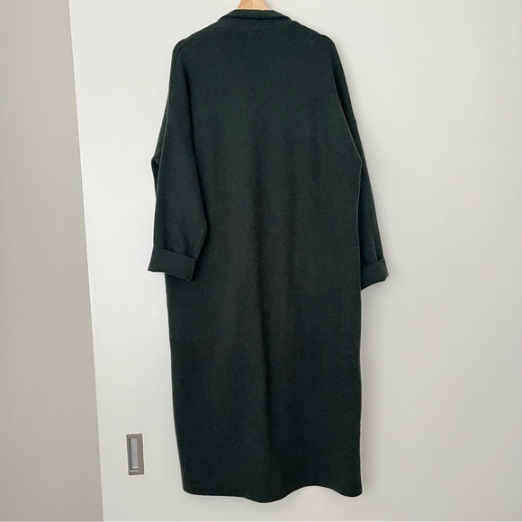 Simons Contemporaire Longline Duster Cardigan - Forest Green, Size Large - Picture 2 of 7